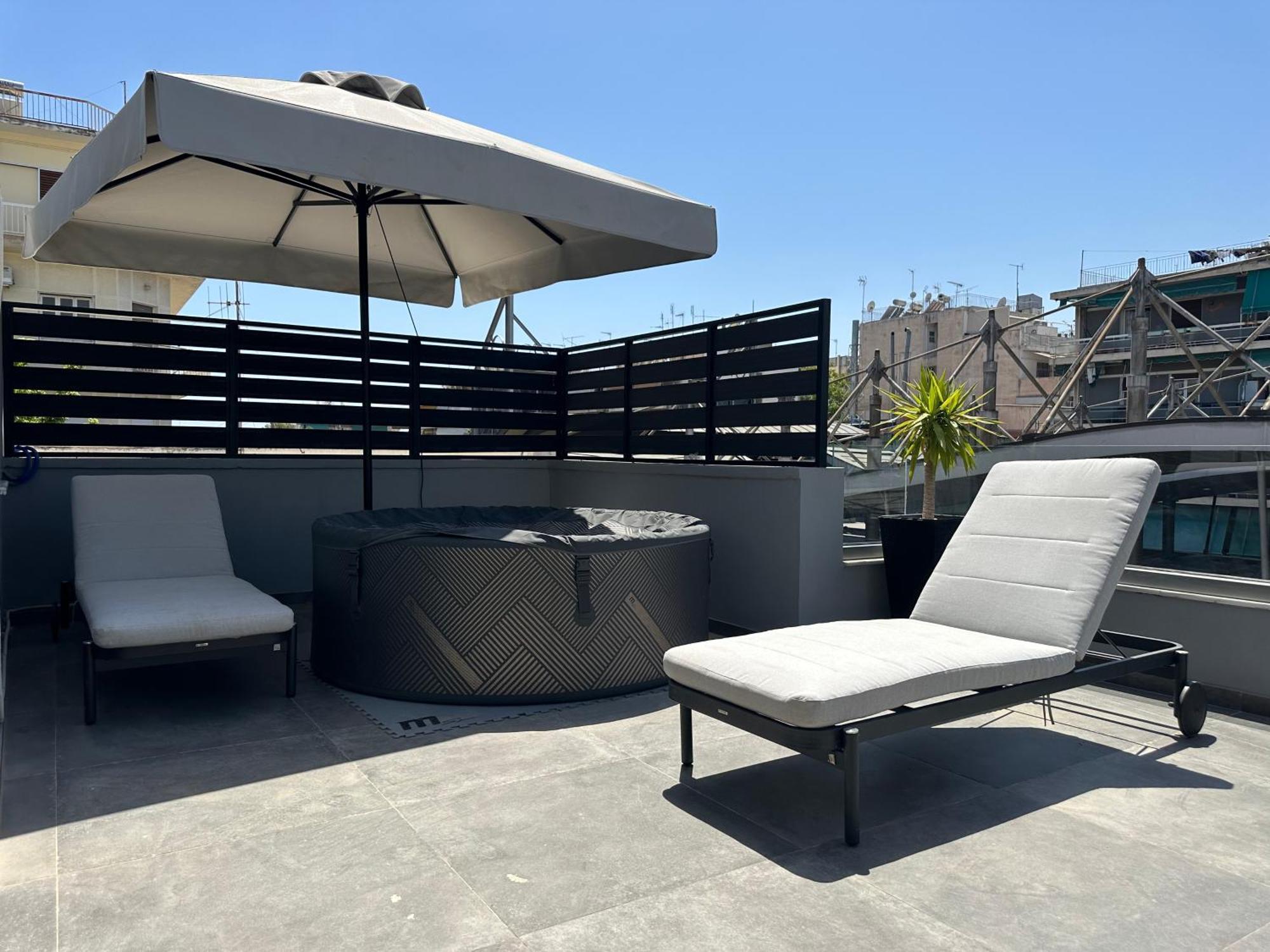 T&T Luxury Apartments - Rooftop Jacuzzi Athene Buitenkant foto